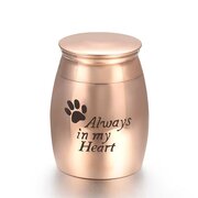 Mini urn always in my heart rosé goud (tijdelijk niet leverbaar)
