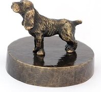 Honden urn verbronsd Cocker Spaniel