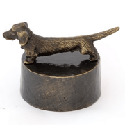 Honden urn verbronsd Langharige Teckel 3