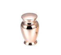 Mini urn klassiek rvs roségoudkleurig glanzend