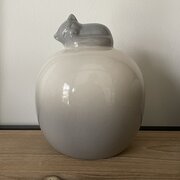 Katten urn grijs/wit (0,3L)