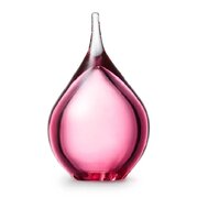 urn glas druppel roze