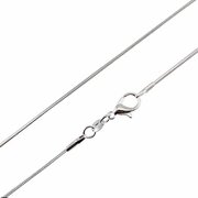 As ketting rvs slang zilverkleurig 40 cm