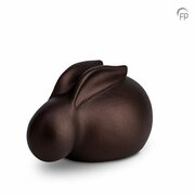 Keramische dieren urn Konijn bruin/brons 0,6L