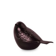 Metalen mini urn zangvogel brons (0,10L)