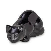 Kattenurn liggend metaal zwart (0,5L)