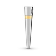 Ashanger Buisvormig kegel zilver 925 + goud 14krt