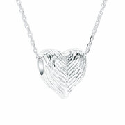 Ashanger Hart zilver 925 met reli&euml;f