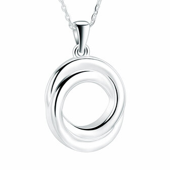 Ashanger Circle of life dubbel zilver 925