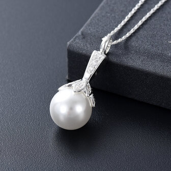 Ashanger Bol / Parel zilver 925