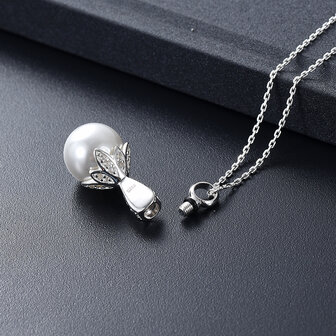 Ashanger Bol / Parel zilver 925