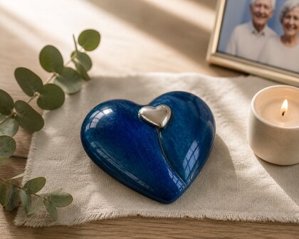 Urn hart blauw (0,2L)