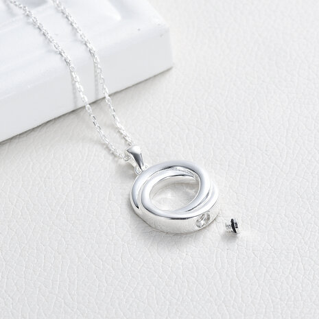 Ashanger Circle of life dubbel zilver 925