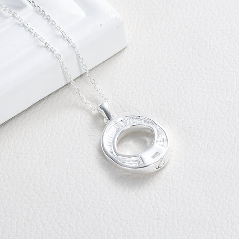 Ashanger Circle of life dubbel zilver 925