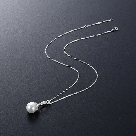 Ashanger Bol / Parel zilver 925
