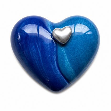 Urn hart blauw (0,2L)