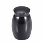 Mini urn rvs zwart design 