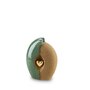 Keramische mini urn groen/zand met goud hart
