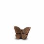 Keramische kunst urn vlinder brons mini