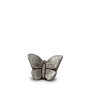 Keramische kunst urn vlinder zilver mini
