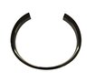 As armband circle zwart rvs