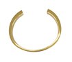 As armband circle goudkleurig rvs