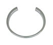 As armband circle zilverkleurig rvs