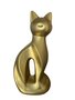 Katten urn design goud mat