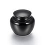 Mini urn rvs zwart glanzend (4 cm)