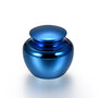 Mini urn rvs blauw glanzend (4 cm)