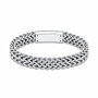 As armband zilverkleurig rvs 17 cm