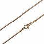 As ketting rvs slang ros&eacute;goudkleurig 70 cm