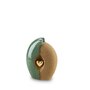Keramische mini urn groen/zand met goudkleurig hart (0,8L)