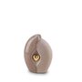 Keramische mini urn bruin met goudkleurig hart (0,8L)