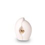 Keramische mini urn wit met goudkleurig hart (0,8L)