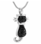 Ashanger Kat strass zwart