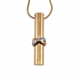 Ashanger buis Together Forever roségoud incl. ketting