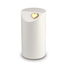 Keramische urn mat wit (4,7L)