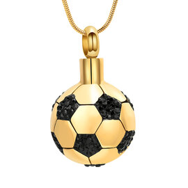 Assieraad Voetbal goudkleurig rond