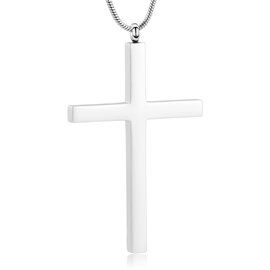 Ashanger XL Kruis rvs plat 6x3cm