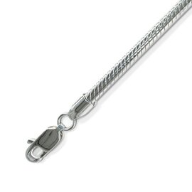 As ketting slangen collier 45 cm zilver 925