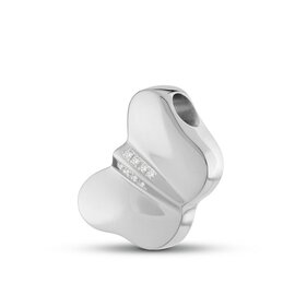 Ashanger Vlinder zilver 925 met Zirkonia steentjes