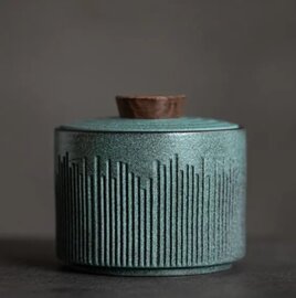 Mini urn keramiek Dashuri zeeblauw (0,154L)