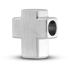 Asbedel Kruis zilver 925