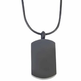 Ashanger rvs Plaatje zwart