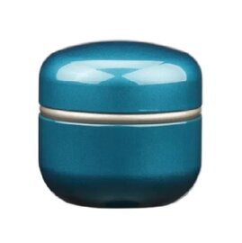 Mini urn aluminium modern blauw glossy (0,2L)