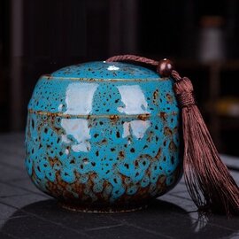 Medium urn Kurarama blauw (0,5L)