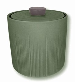 Medium urn keramiek stone mosgroen (0,16L)
