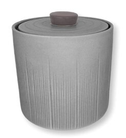 Medium urn keramiek stone grijs (0,16L)