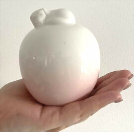 Honden urn roze/wit (0,3L)